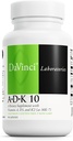 DAVINCI Labs ADK 10 - Helps Support Bone, Heart & Immune Health - Dietary Supplement with Vitamins A, D3 & K2 (as MK-7) - Vegetarian, Gluten Free & Soy Free - 90 Capsules