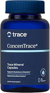 Trace Minerals ConcenTrace Trace Mineral Capsules - ConcenTrace Capsules pour la santé globale - Force osseuse, récupération musculaire et soutien énergétique - Sans gluten et végétalien - 90 Compte (30 portions)