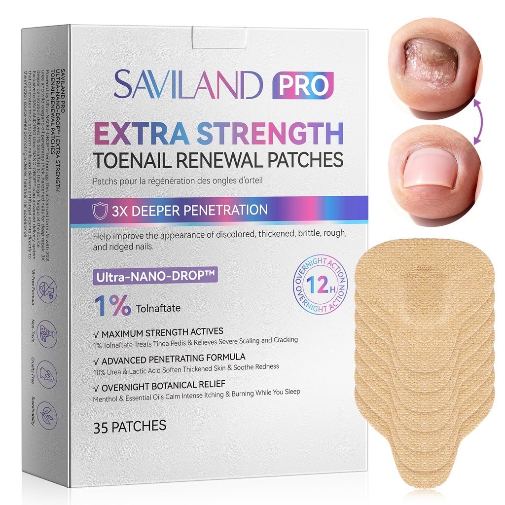 SAVILAND 3-Stage Deep Penetration Fungal Nail Patches for Thick Hard Nails