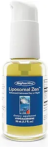Groupe de recherche sur l'allergie Liposomal Zen - L-Theanine Liquid Supplement, GABA Calmant Support, Sommeil Liposomal, Jour ou nuit, Phospholipides de tournesol, Formule Zen à action rapide - 1,7 Fl Oz