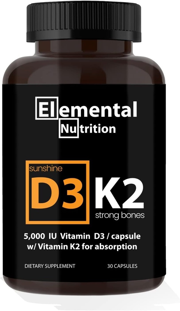 Vitamine K2 avec supplément D3 Extra Strength Bone.