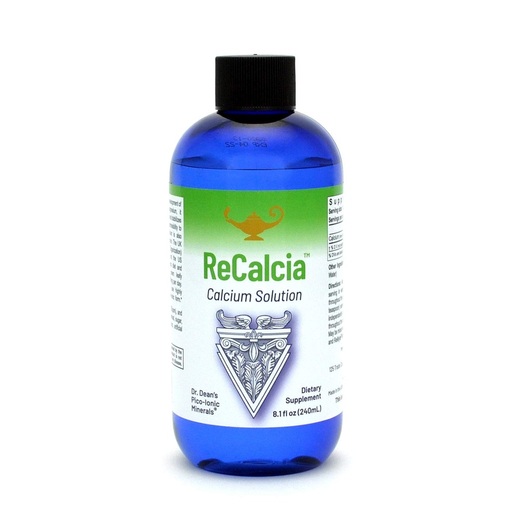 RnA ReSet ReCalcia – supplément de calcium liquide, formule pico-ionique à absorption élevée, 8,1 Fl Oz (1-Pack)