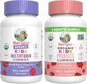 MaryRuth Organics Gummies for Kids–Multivamin (Mixed Berry & Cherry), & Probiotic (Strawberry) Vitamines pour l'immunité, la santé gustative et le bien-être général