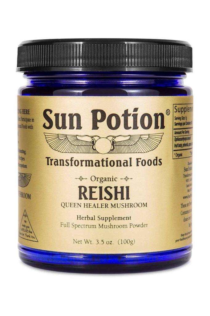 Poudre de champignons Reishi (organique) - (100g)