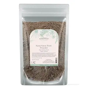 Starwest Botanicals Kava Kava Root Powder - Herbe séchée pour le thé et les boissons, favorise calme, naturel Piper méthysticum, Wildcrafted, Finely Ground, Certified Kosher - 4 oz Pouch
