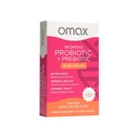 Omax Complexe de prébiotiques et probiotiques pour la santé des femmes, équilibre du pH, santé des vagins, urine, levure et prévention du VB, lactobacillus et bifidobacterium.