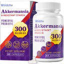 300 milliards d'AFU Akkermansia Probiotic.com Supplément GLP-1 pour les femmes et les hommes, Akkermansia Muciniphila pour GLP-1, Digestive, Gut, Immune, Améliore la fonction Gut Digestive Lining, Akka Superbiotics - 60 capsules
