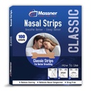 MASSNER Nasal Strips for Snoring, Large 100 Pack - Extra Strength Anti Snoring Solution for Men, Women - Clears Air Way to Breathe Better - Sleep Right, Snore Less - Stuffy Nose Relief for Congestion
