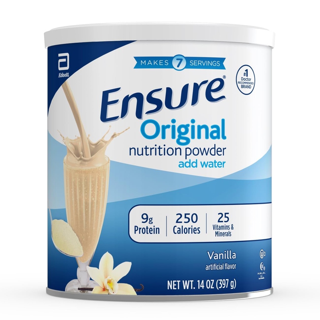 Ensure Original Nutrition Powder with 9g of Protein Per Serving, Vanilla, 14 ounces