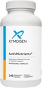 XYMOGEN ActivNutrients avec Fer et Cuivre - Multivitamine Multiminéral pour le bien-être, l'Immune, l'énergie et l'humeur - Minéraux chélatés + Vitamines actives B avec Folate (240 Capsules)