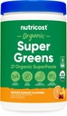 Nutricost Bio Super Greens Poudre (30 portions) Orange Sunrise Saveur - Superfood supplément boisson mélange