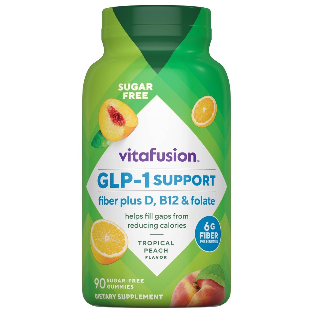 Vitafusion GLP1 Fiber Plus Gummy | 90 Sugar Free Gummies