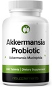 Akkermansia Muciniphila Probiotic Supplement 240 Comprimés 100 millions de probiotiques AFU pour les hommes et les femmes soutient la santé digestif intestinale et gut (240, Akkermansia Muciniphila)
