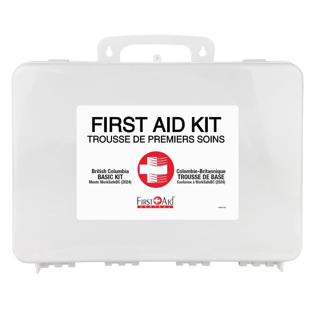 First Aid Central British Columbia 2-50 Person Basic Workplace First Aid Kit, Medium, Plastic, 164 Pieces