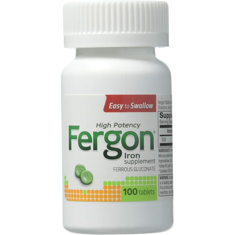 Fergon supplément de fer à haute puissance, 100 comte