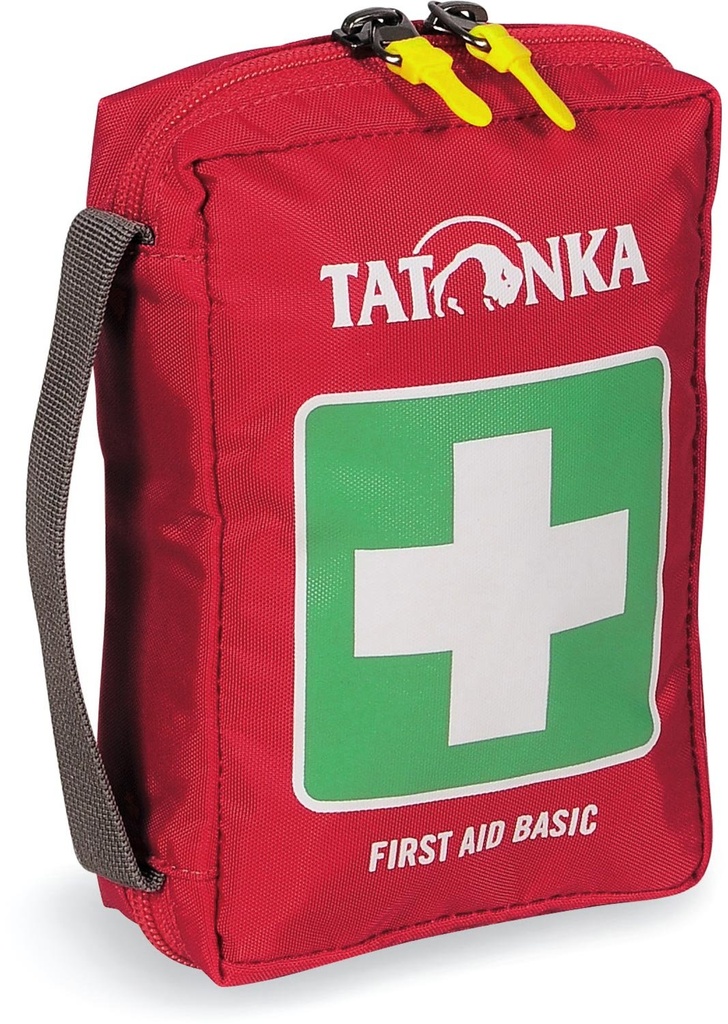 Tatonka First Aid Basic - First Aid Kit with Contents - Including Emergency Blanket, Checklist and Cheat Sheet for First Aid - For Outdoors, Hiking - Dimensions: 18 x 12.5 x 5.5 cm