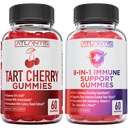 Atlantis Nutrition 60 Gommies Tart Cherry + 8-en-1 Immune Support 60 Gommies