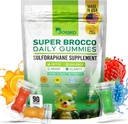 Bossko Sulforaphane Gummies with Omega-3 – Broccoli Sprout Extract, EPA/DHA & Antioxidants – Cellular Health & Mood Support – 90 Vegan Gummies – Mixed Berry Flavors – Sugar-Free