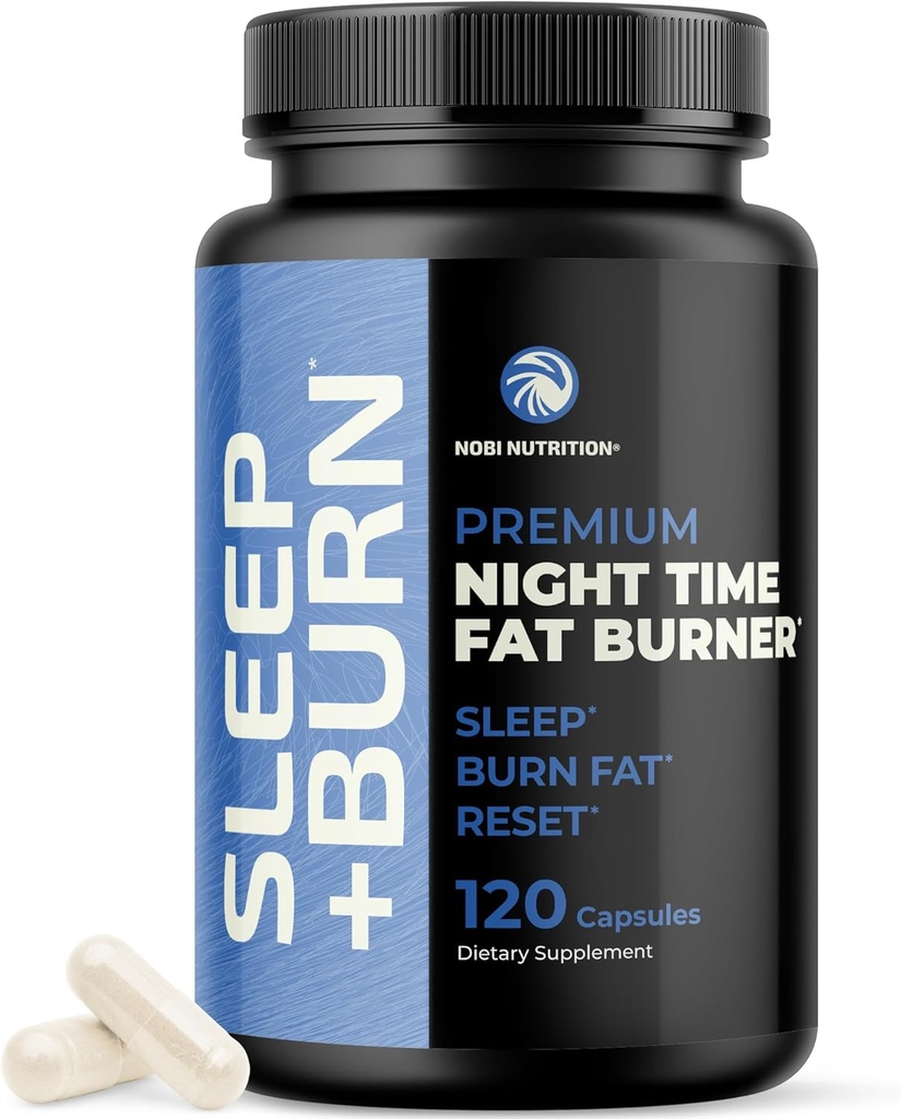 Night Time Fat Burner to Shred While You Sleep | Belly Fat Burner, Carb Blocker and Weight Loss Support Supplements | Lose Weight, Support Metabolism and Fall Asleep | 120 Nighttime Diet Pills