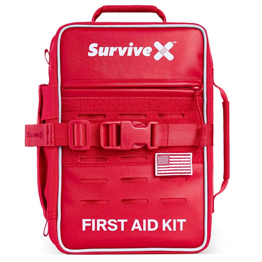 SurviveX Large Professional First Aid Kit for 5-6 People, Emergency Kit
