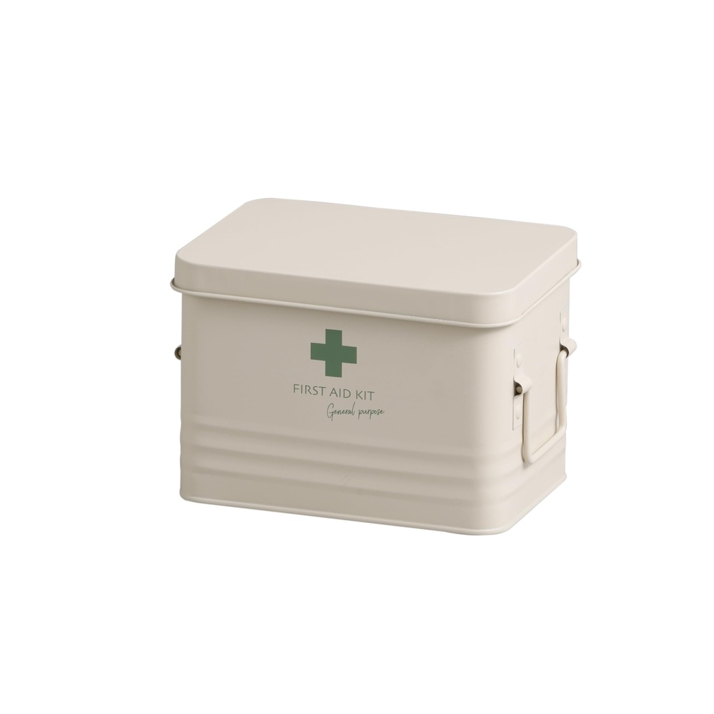 Abitte HF-902-BE Soan First Aid Box (Beige), 10.0 x 6.5 x 6.3 inches (25.5 x 16.5 x 16.5 cm)
