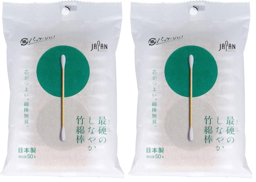 Peace Medic Toughest Supple Bamboo Cotton Swabs (x2)