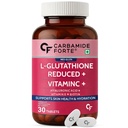 Carbamide Forte Japanese Reduced L-Glutathione Tablets 500mg | Glutathione Supplement with Vitamin C, Hyaluronic Acid, Biotin, Lycopene & Vitamin E | Glutathione Tablets for Skin Glow, Even Skin Tone & Antioxidant Support | 30 Veg Tablets