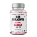 NATURALTEIN Iron Bisglycinate with Vitamin C – 60 Tablets | 29 mg Elemental Iron | Gentle on Stomach | Supports Women’s Energy, Vitality & Healthy Blood Levels