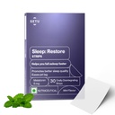 Setu Sleep Restore Melatonin 5mg - 30 Orally Dissolving Strips (Pack of 1) | Plant Based 5 mg Melatonin | Promotes Relaxation & Sleep, Eases Jet Lag Strain, Non-Habit Forming | Tasty Mint Flavor