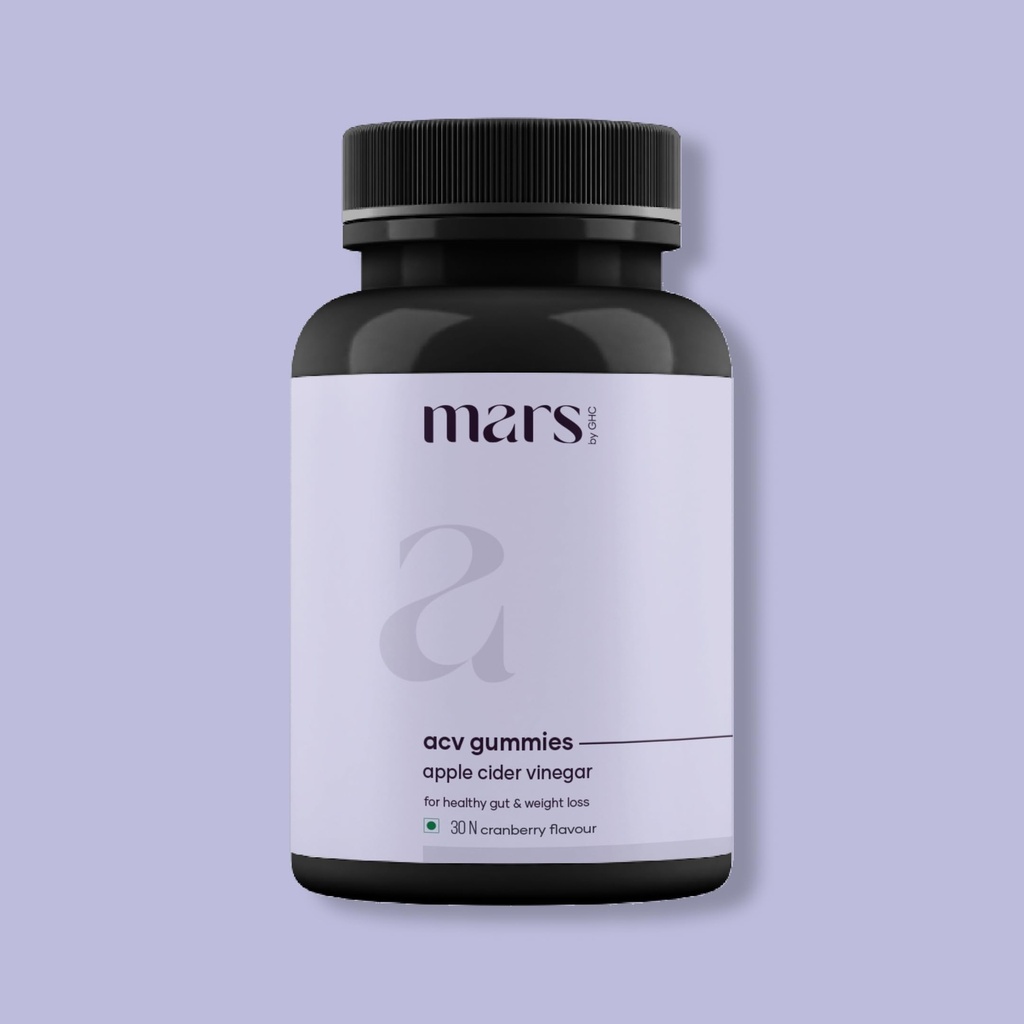 Mars by GHC ACV Gummies | Apple Cider Vinegar Gummies with 5% Acetic Acid | Cranberry Flavour | Vegetarian | 30 units