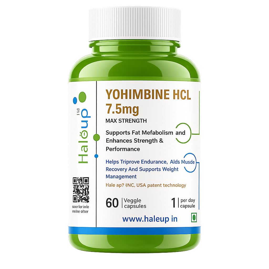 Yohimbine 7.5 mg Haleup USA, 60 capsules enriched with Green Tea Extract