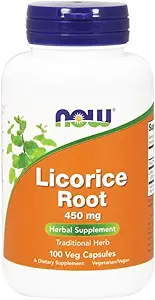 Racine de réglisse 450mg 100 Capsules (emballage de 2)