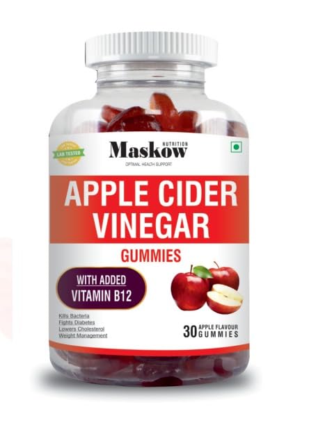 Apple Cider Vinegar Gummies for Weight Management, Detox & Gut Health | Detox, Boosts Metabolism & Improves Digestive Health - 30 Gummies (Pack of 1)