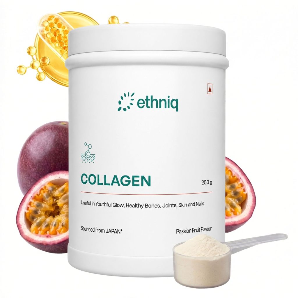 Ethniq Japanese Marine Collagen Peptides Powder, Hydrolyzed Type I, 250g