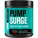 Pré-entraînement Jacked Factory Pumpsurge Caféine Free pour les hommes et les femmes - Booster Nootropic et Stim Free Pré-entraînement - Pompes intenses, Focus amélioré - 30 portions, Cherry Limeade