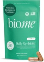Synbiotique 3-en-1 Prébiotiques, probiotiques et postbiotiques pour la santé digestive, la santé des intestins, le soutien immunitaire et le dégel pour les hommes et les femmes - 50 milliards CFU par portion - Vegan, 60 capsules (30 portions)