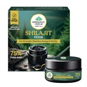 A TATA Product - Organic India Shilajit Resin, 20g, For Strength, Stamina, Energy & Vitality, 75% Fulvic Acid, Boosts Strength & Endurance, Triphala Purified, Tested For Heavy Metals