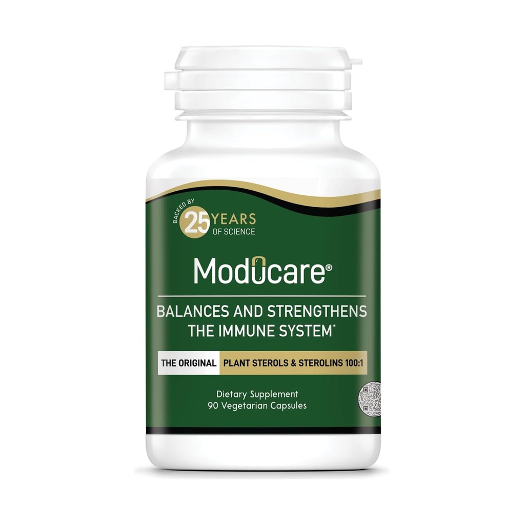 Moducare soutien immunitaire quotidien, supplément alimentaire stérol végétal, 90 capsules végétariennes (paquetage mai Vary)