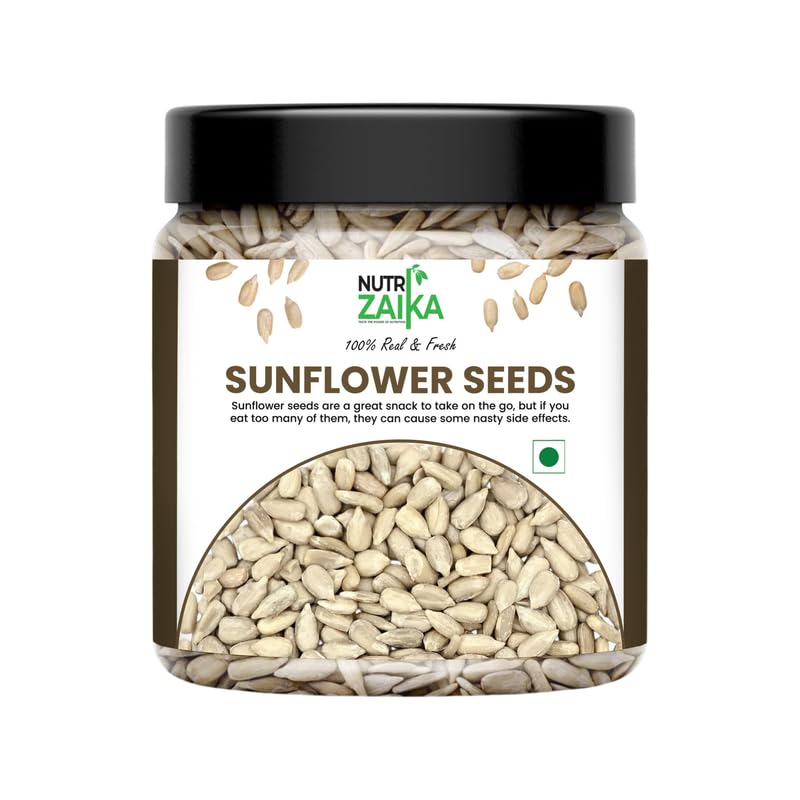 NUTRIZAIKA Sunflower Seeds | Mega Crunchy | Nutrient-Rich | Versatile Use in Snacking, Baking, and Cooking 1kg
