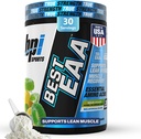 BPI Sports acides aminés essentiels EAA poudre - avant, intra et après la boisson d'entraînement - BCAA poudre pour hommes et femmes, EAA + BCAA + hydratation. Formule avancée avec 10g d'EAA. (Sour Puissance)