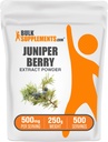 BulkSupplements.com Juniper Berry Extract Powder - de Juniper Berries, Juniper Berry Powder - sans gluten, 500mg par portion, 250g (8,8 oz) (paquet de 1)