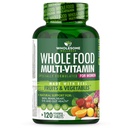 Bien-être sain Multivitamine alimentaire pour les femmes - Multivitamines naturelles, minéraux, extraits organiques - 120 comprimés