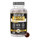 Nutrabud Pure Shilajit/Shilajeet Gummies 100mg For Men, Women - 60 Gummies | Boosts Stamina & Improves Energy Levels | Tamarind Flavour Veg Gummy Supplement (60 Count (Pack of 1), Tamarind)
