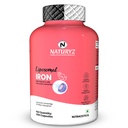 NATURYZ Liposomal Iron Capsules with Folic Acid, Vitamin B12, Vitamin C & Curcuma Longa | Liposomal Technology High Absorption Iron Supplement for Men & Women | Supports Hemoglobin, Energy & Immunity | Gentle on Stomach | 60 Veg Capsules