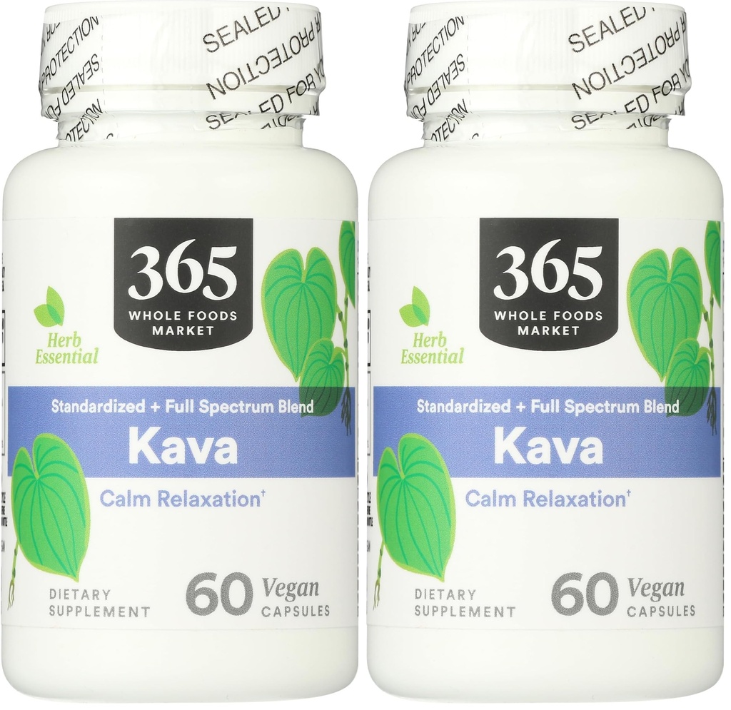365 Par le marché des aliments entiers, Kava, 60 comtes (paquet de 2)