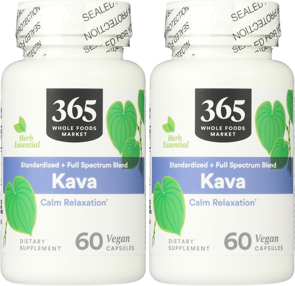 365 Par le marché des aliments entiers, Kava, 60 comtes (paquet de 2)