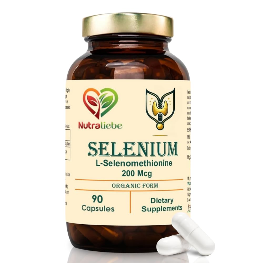 Selenium High Strength - Essential Trace Mineral for Thyroid, Immune System, Hair, Skin & Nails, 90 Capsules