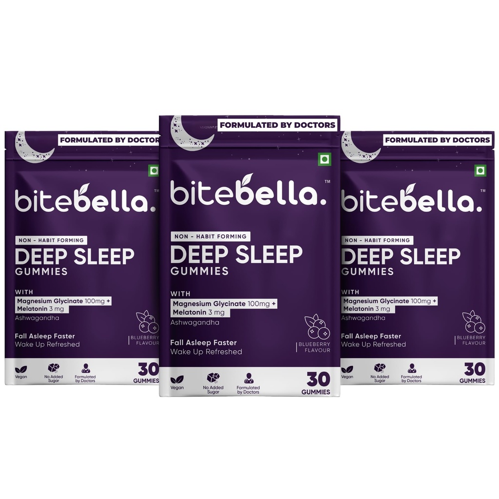 Deep Sleep Gummies, Blueberry Flavour, 90 Gummies