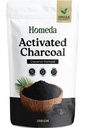 Activated Charcoal Powder (200g) Coconot Shell Charcoal for Teeth Whitening, Face pack, Hair, Soap Making - Food Grade, Vegan & Chemical-Free