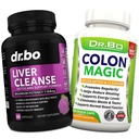 Supplément de soutien pour le nettoyage du foie et du colon - Pilules naturelles de nettoyage du bowel pour les ballonnements intestinaux et le soulagement de la constipation quotidienne - Bouchons de dandelion de chardon de lait et suppléments de vésicules